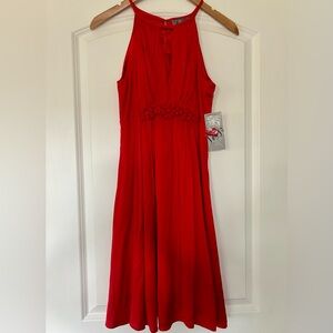 NWT Sessi Elegant Ruby Red Cocktail Dress- Sz S